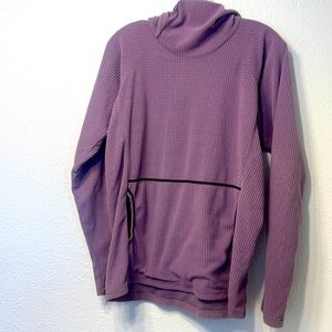 Melanzana Men's size S microgrid hoodie, light purple, EUC